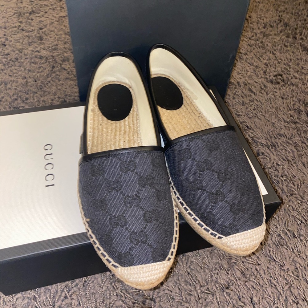 Gucci Espadrilles Navy Blue Size 38 / US Size 7